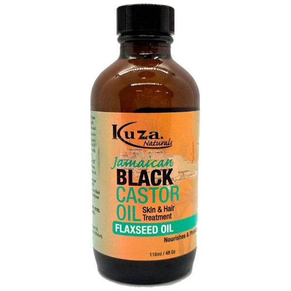 Kuza Jamaican Black Castor Flaxseed Oil 4oz