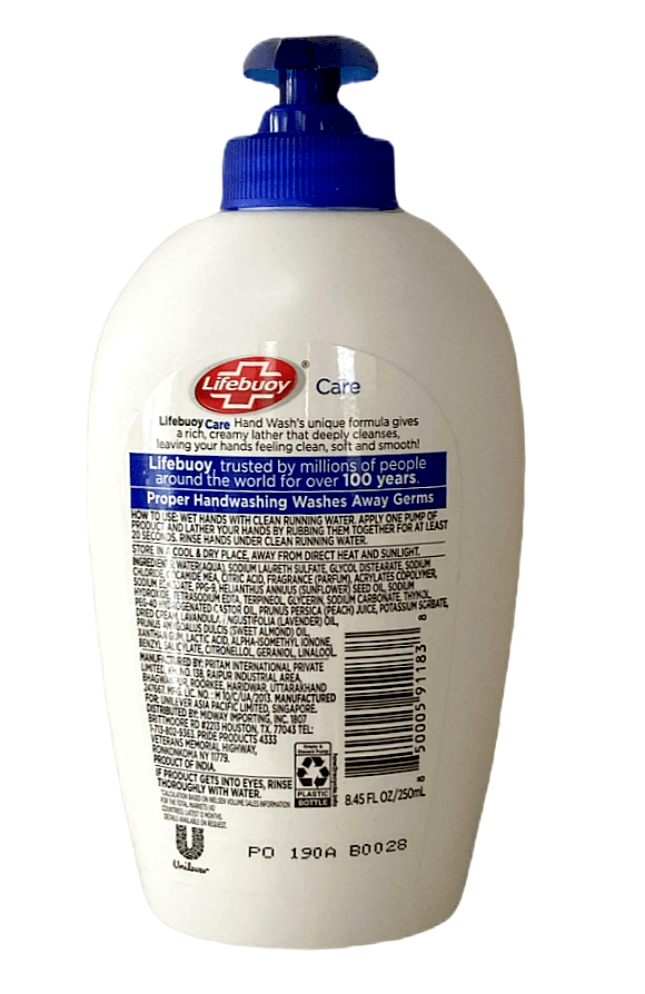 Lifebuoy Hand Wash Pump Care 250ml