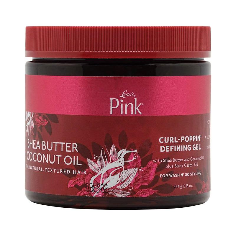 Pink Shea Butter Coconut Oil Curl - Poppin&