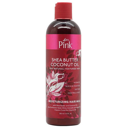 Pink Shea Butter Coconut Oil Moisturizing Hair Milk 355ml