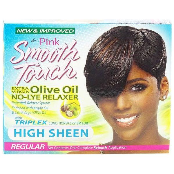 Pink Smooth Touch Olive Oil No-Lye Relaxer Kit Regular