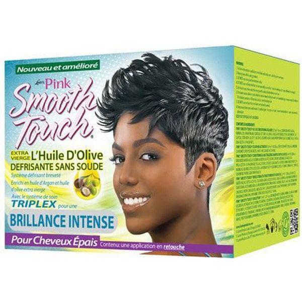 Pink Smooth Touch Olive Oil No-Lye Relaxer Kit Super