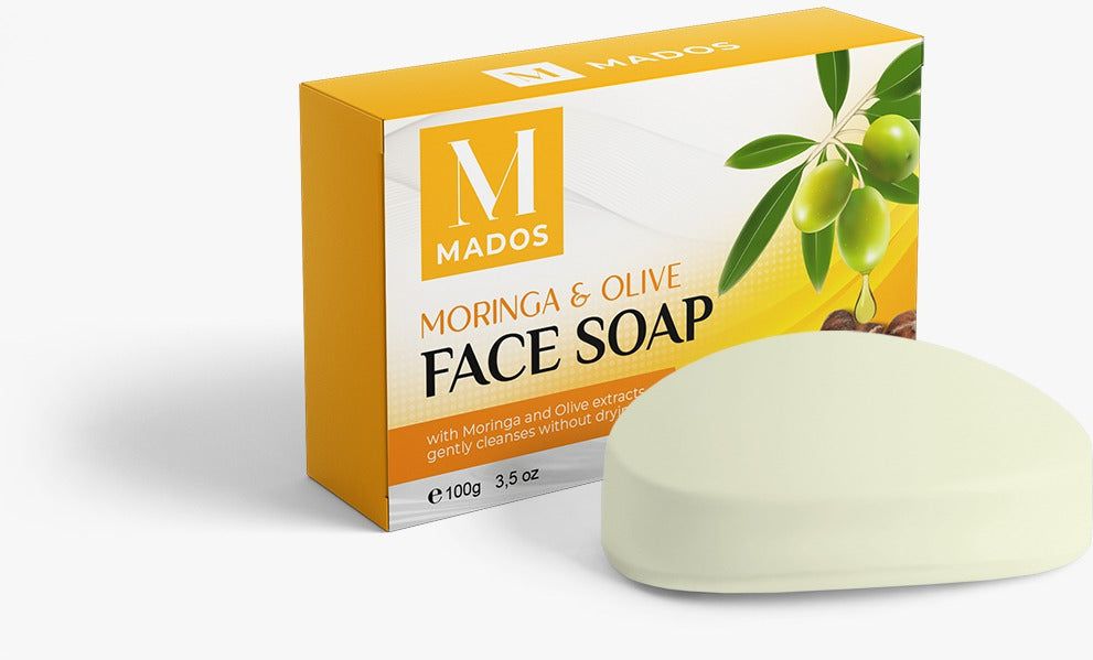 Mados Moringa &amp; Olive Face Soap 100g