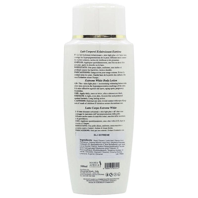 Mama Africa Skin Light Plus Extreme Active White Whitening Body Lotion 500ml - Gtworld.de