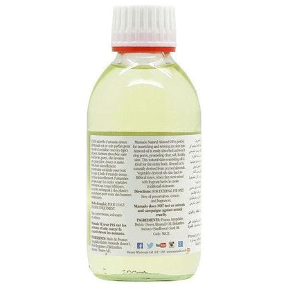 Mamado 100% Natural Almond Oil 200ml - gtworld.de