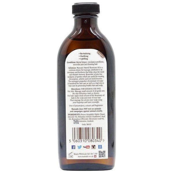 Mamado 100% Natural Rosemary Oil 150ml - gtworld.de