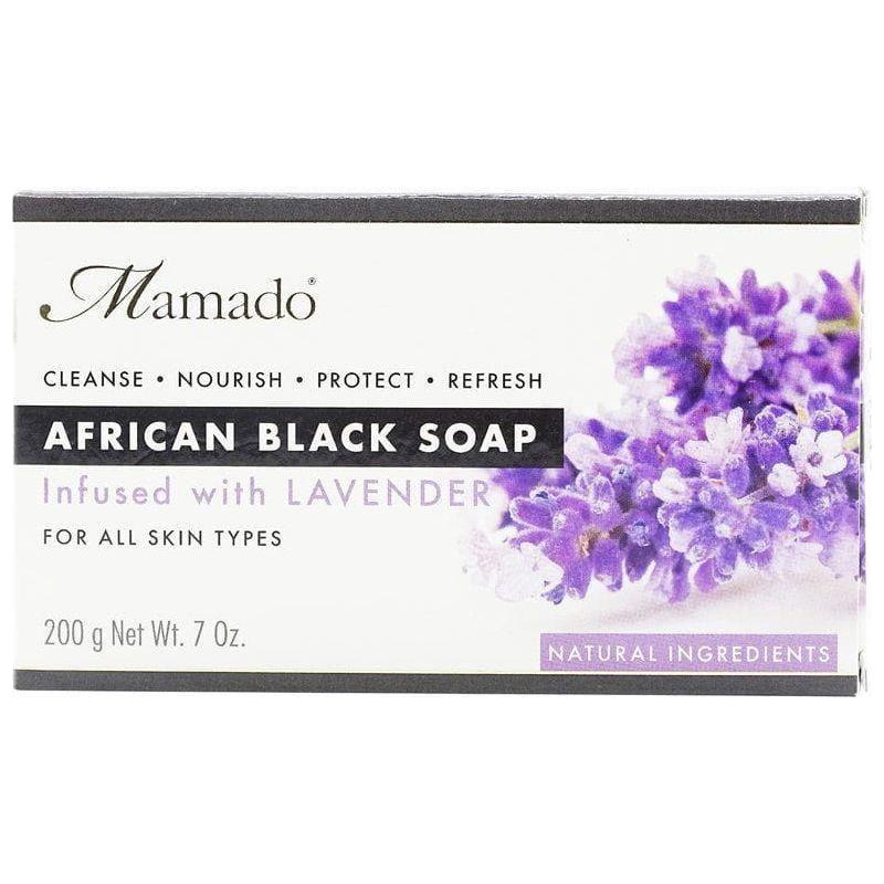 Mamado African Black Soap Infused with Lavender 200g - gtworld.de