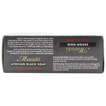 Mamado African Black Soap Infused with Rose 200g - gtworld.de