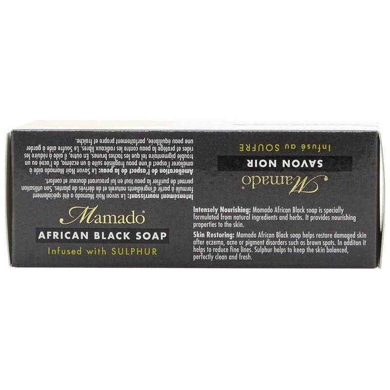 Mamado African Black Soap Infused with Sulphur 200g - gtworld.de