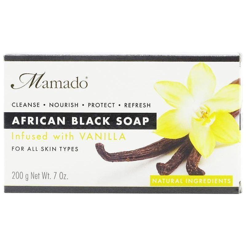 Mamado African Black Soap Infused with Vanilla 200g - gtworld.de