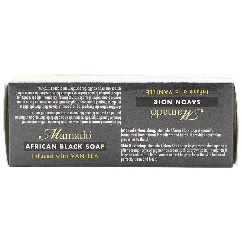 Mamado African Black Soap Infused with Vanilla 200g - gtworld.de