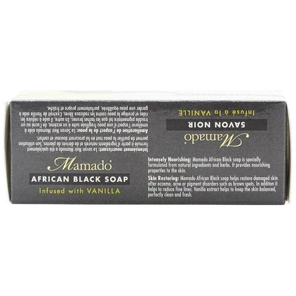 Mamado African Black Soap Infused with Vanilla 200g - gtworld.de