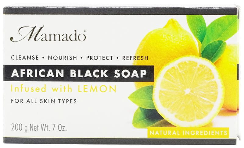 Mamado African Black Soap Infused with Lemon 200g