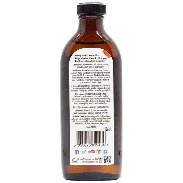 Mamado Natural Lemongrass Oil 150ml