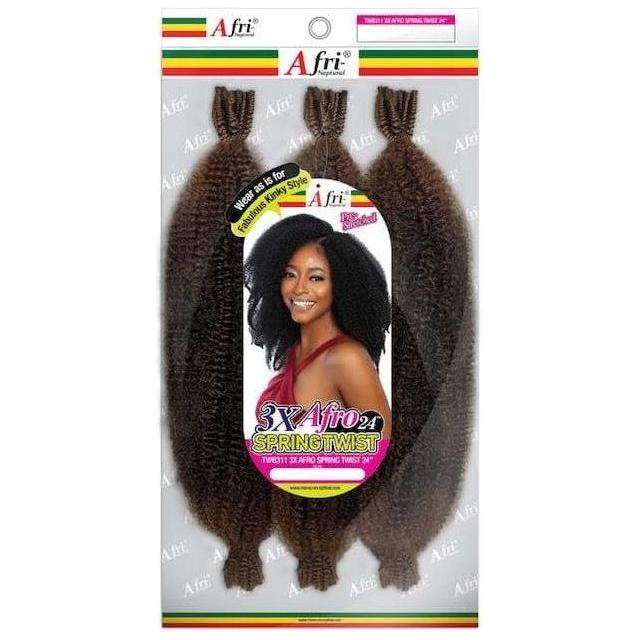 Mane Concept Afri - Naptural 3X Afro Spring Twist Kunsthaar 16&quot; / 24&quot; - Gtworld.de