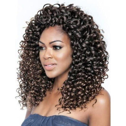 Mane Concept Afri - Naptural Caribbean Sassy Curl Crochet Braid Kanekalon + Toyokalon Fiber 18&quot; - Gtworld.de