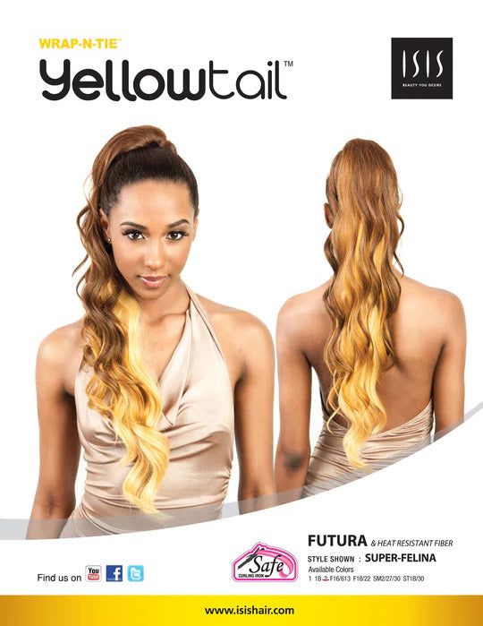 Mane Concept Yellowtail Ponytail Wrap-N Premium Kunsthaar SUPER FELINA WNT