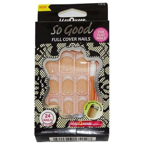 Nails 17412 May Queen So Good Full Cover Nails With Japanese Nail Glue, 24 Nail