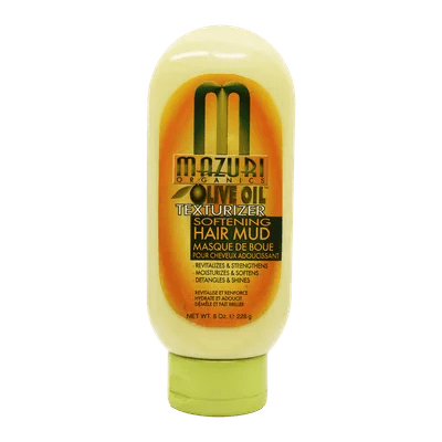Mazuri Organic Olive Hair Texturizer Softening Hair Mud Masque 8oz - gtworld.de
