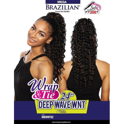 Mega Brazilian Wrap - N Deep Wave Wint 24&quot; - Blended Human Hair - Gtworld.de