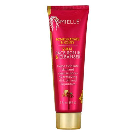 Mielle Pomegranate &amp; Honey 2-In-1 Face Scrub &amp; Cleanser 85g