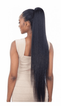 Model Model Equal Silky Straight Yaky 32&quot; Ponytail Kunsthaar