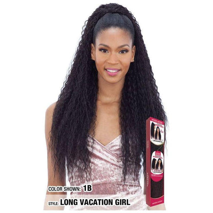 Model Model Ponytail Long Vacation Girl _ Synthetic hair