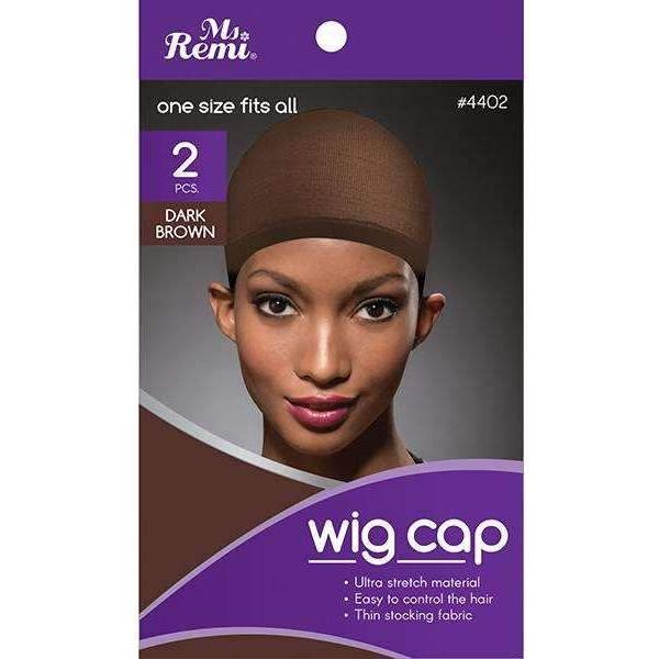 Ms.Remi Wig Cap 2pc Dark Brown