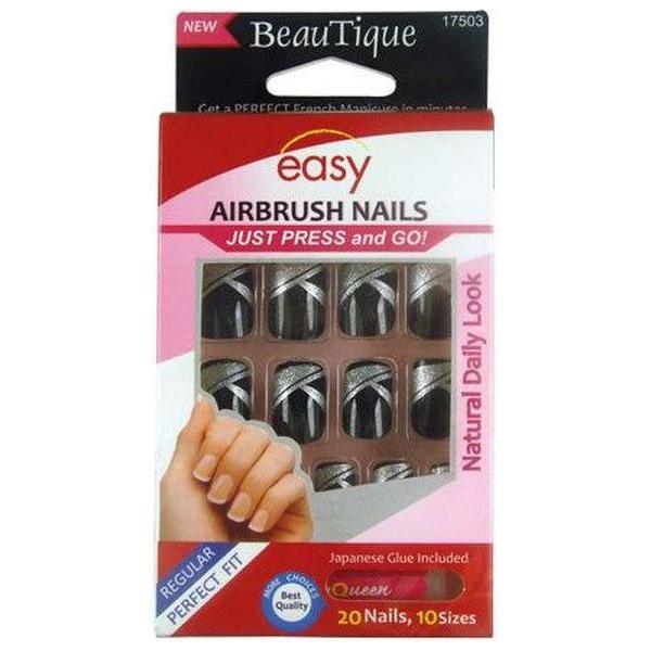 Nails 17503 Easy Airbrush Nails Just Press And Go! 20 Nails , 10 Sizes - Gtworld.de