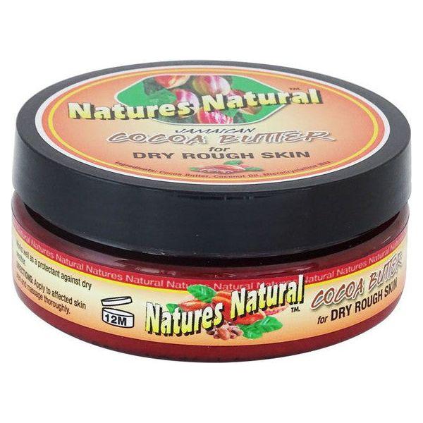 Natures Natural Jamaican Cocoa Butter for Dry Rough Skin 113g