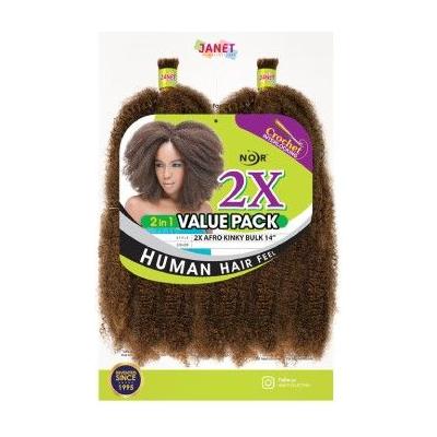 Janet Collection Noir 2X Afro Kinky Bulk 24&quot; 100% Kanekalon Fiber