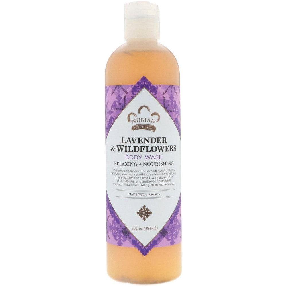 Nubian Lavender &amp; Wildflowers Body Wash 13Oz