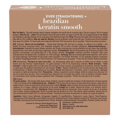 OGX Brazilian Keratin Smooth Shampoo Bar 80g