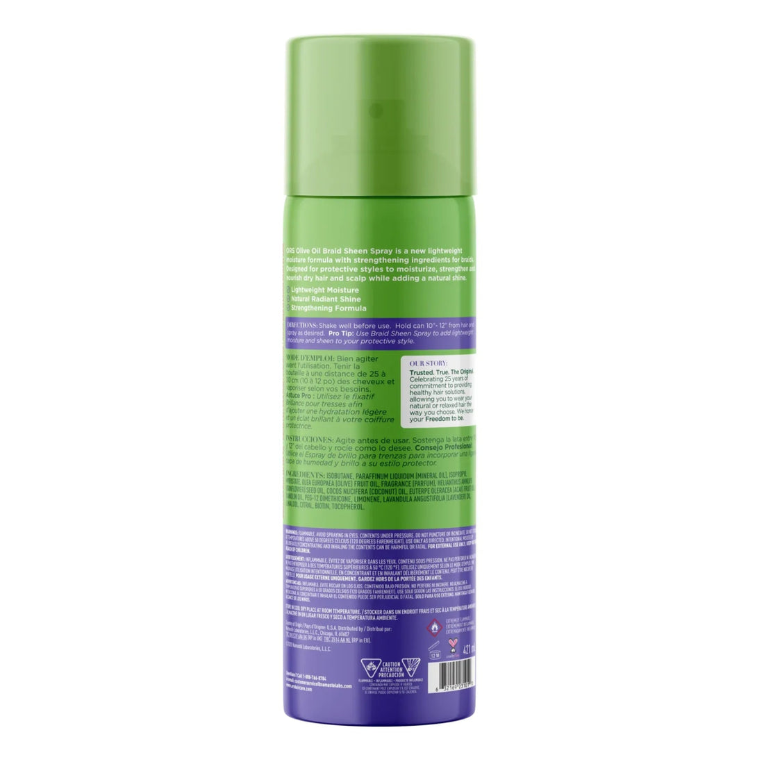 ORS Olive Oil Braidzone Braid Sheen Spray for Hair &amp; Scalp Nourishment (10.0 OZ) - gtworld.de