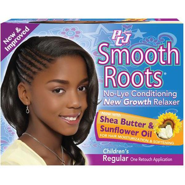 PCJ Smooth Roots No-lye Conditioning New Growth Relaxer, Regular