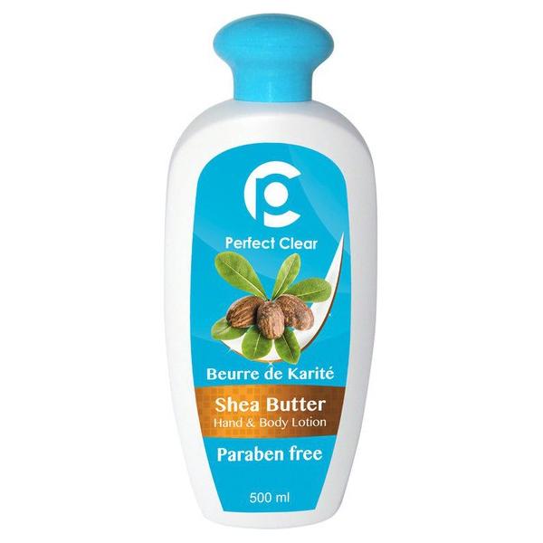 Perfect Clear Shea Butter Hand &amp; Body Lotion, Paraben free 500ml