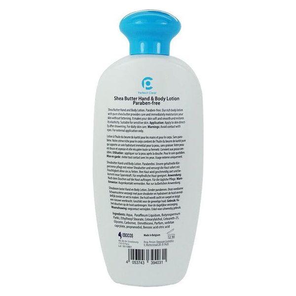 Perfect Clear Shea Butter Hand &amp; Body Lotion, Paraben free 500ml