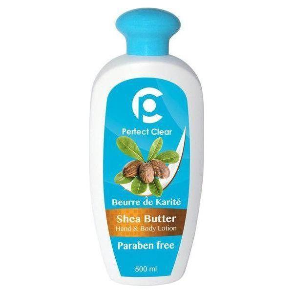 Perfect Clear Shea Butter Hand &amp; Body Lotion, Paraben free 500ml - Gtworld.de