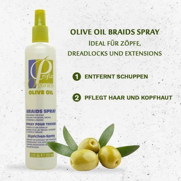 Profix Organics Olive Oil Braids Spray 355ml - Gtworld.de