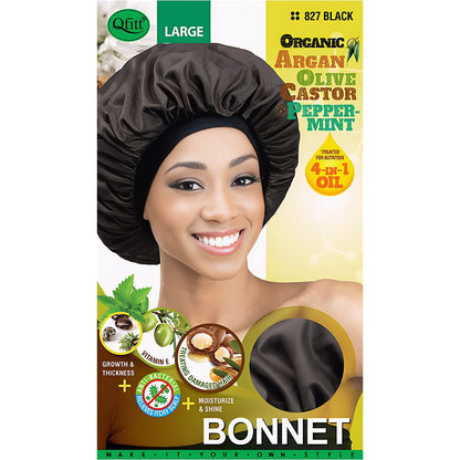 Qfitt Organic Black Bonnet (Jumbo / Large) - gtworld.de