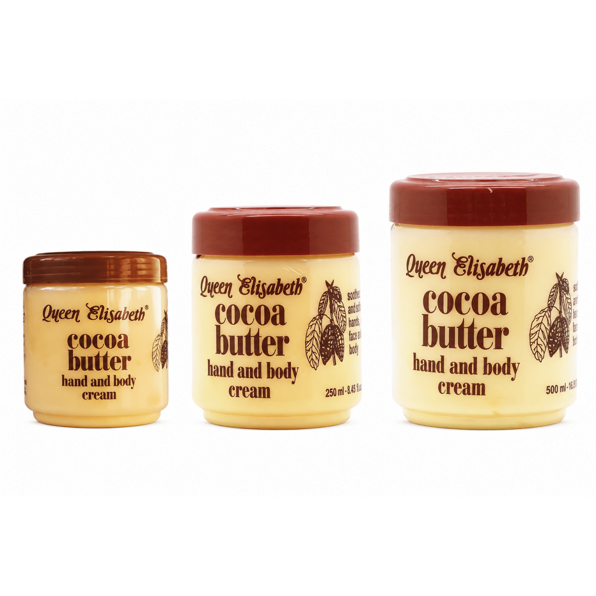 Queen Elisabeth Coca Butter Hand &amp; Body Cream (125/250/500)ml - gtworld.de