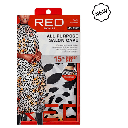 Red By Kiss All Purpose Salon Cape 45* X 60* Black/Leapard/Zebra Black - Gtworld.de