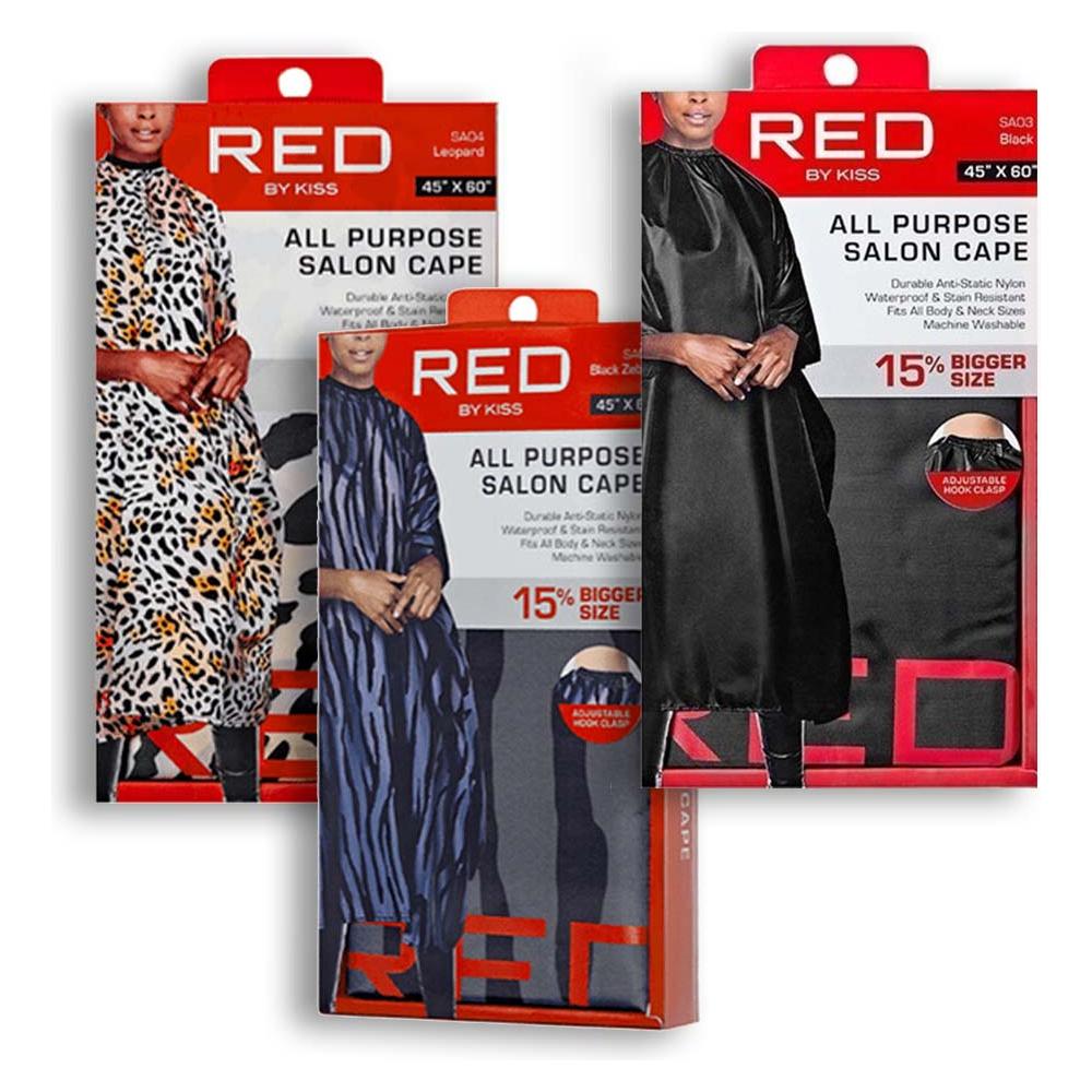 Red By Kiss All Purpose Salon Cape 45* X 60* Black/Leapard/Zebra Black - gtworld.de