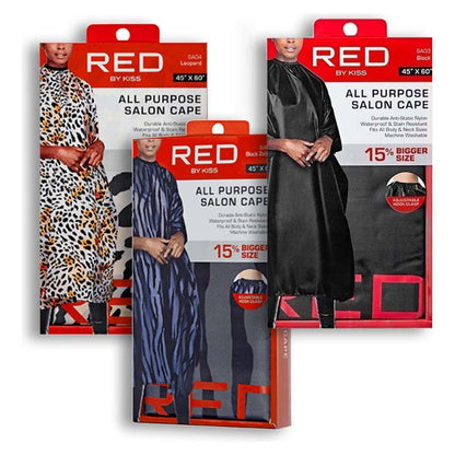 Red By Kiss All Purpose Salon Cape 45* X 60* Black/Leapard/Zebra Black - gtworld.de