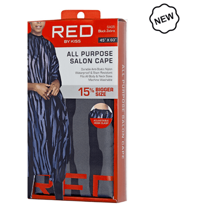 Red By Kiss All Purpose Salon Cape 45* X 60* Black/Leapard/Zebra Black - Gtworld.de