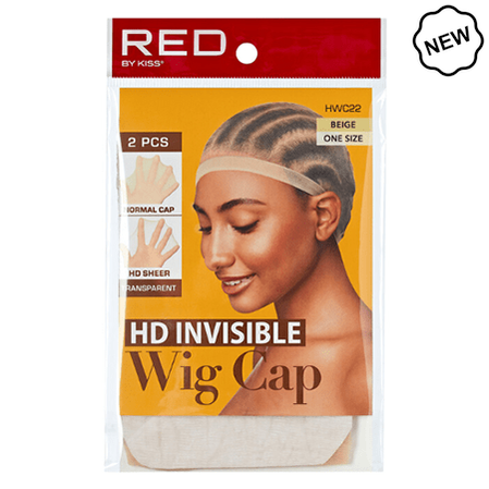 Red By Kiss HD Invisible Stocking Wig Cap 2pcs