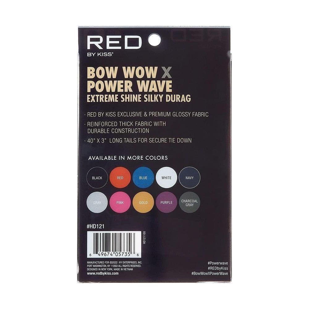 Red By Kiss Bow Wow X Power Wave Extreme Shine Silky Durag - Black - Gtworld.de