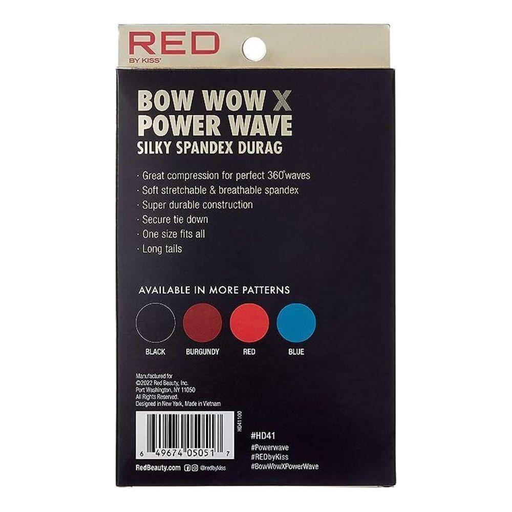 Red By Kiss Bow Wow X Power Wave Silky Spandex Durag - Black - gtworld.de