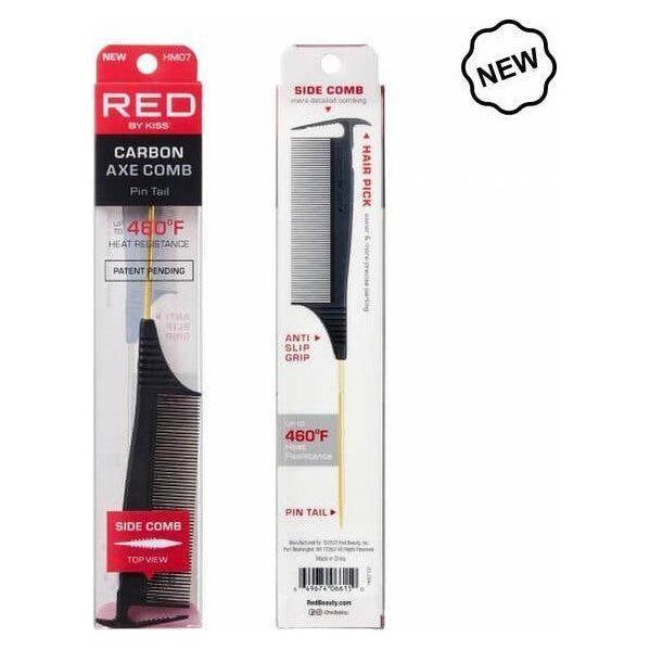 Red by Kiss Carbon Axe Pin/Rat Tail Side Comb - Gtworld.de