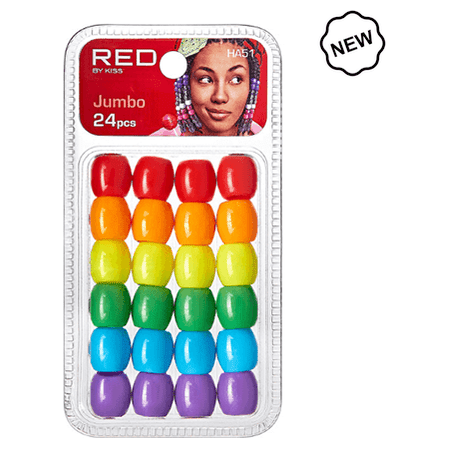 Red By Kiss Jumbo Hair Beads Jumbo 24pcs - Gtworld.de